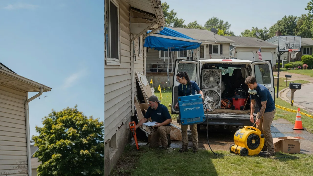 Ceiling Leak Cleanup in Vaughnsville, OH near me