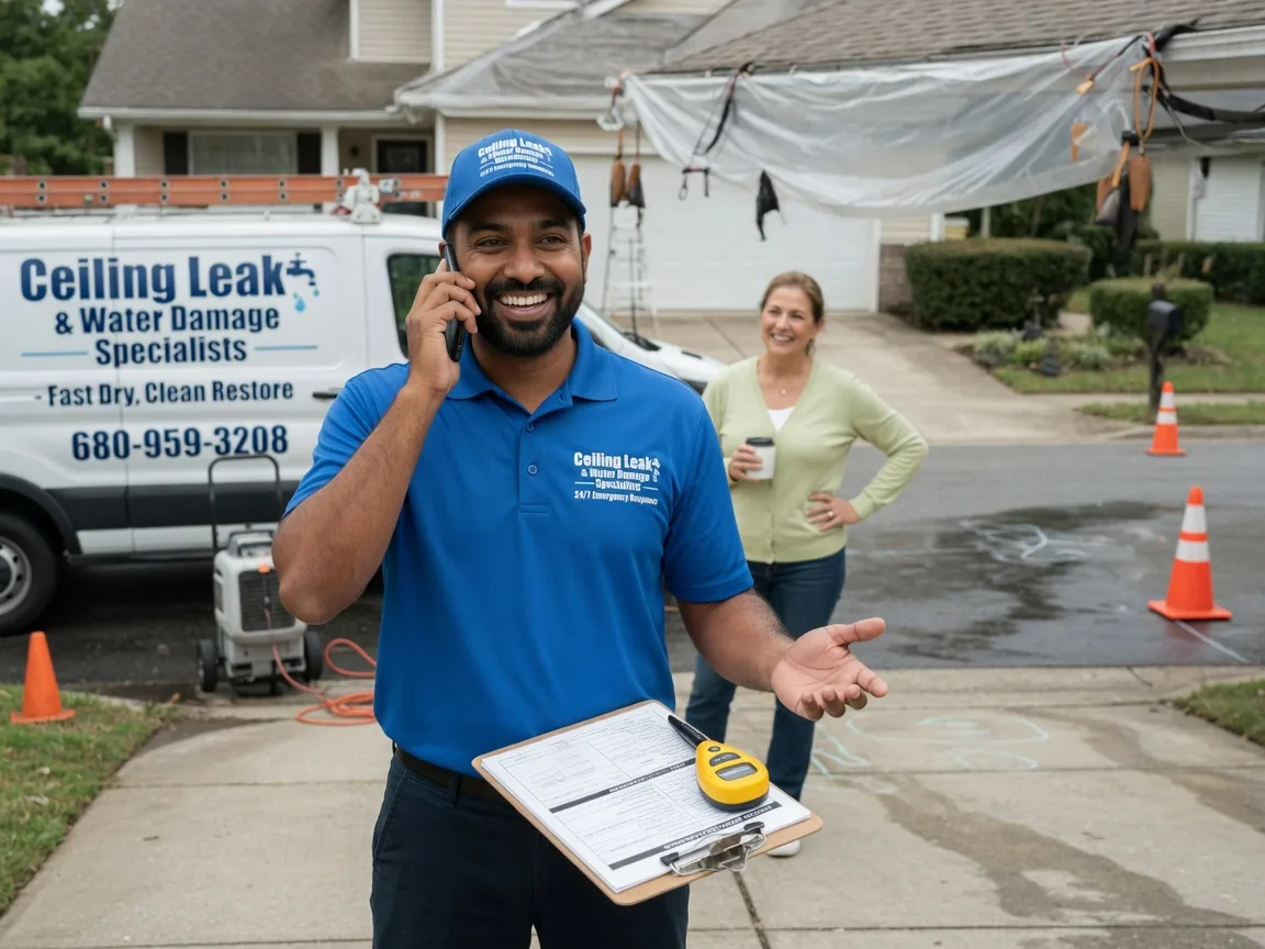 Ceiling Leak Cleanup Vaughnsville, OH FAQs